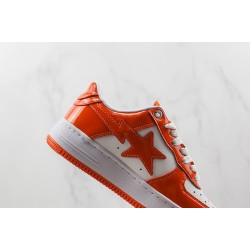 A Bathing Ape WHITE ORANGE 1H70-191-001 Bape Shoes