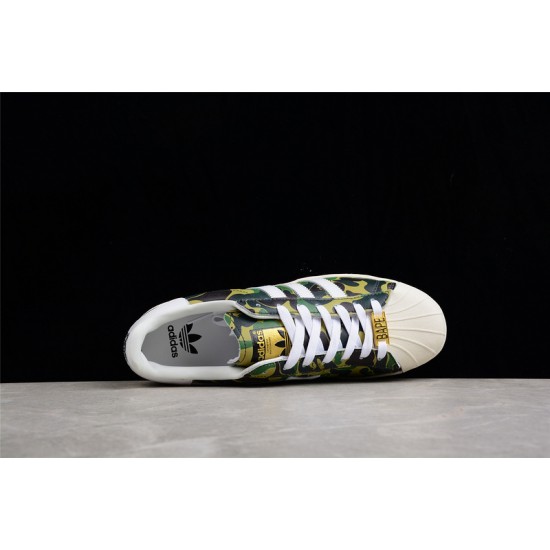 A Bathing Ape X SUPERSTAR 80S ABC CAMO CLOUD WHITE GZ8981 Bape Shoes