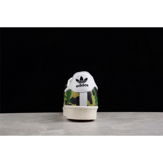 A Bathing Ape X SUPERSTAR 80S ABC CAMO CLOUD WHITE GZ8981 Bape Shoes