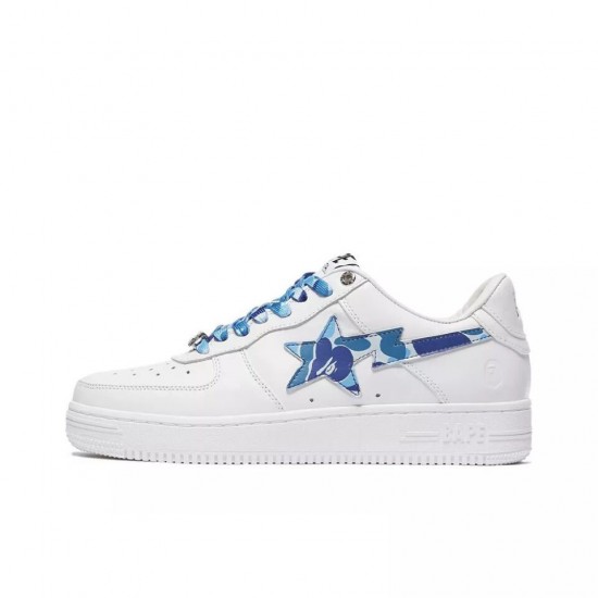 A Bathing Ape LOW BLUE WHITE SHOES 1H20-191-045 Bape Shoes