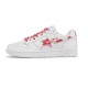 A Bathing Ape LOW SHOES White Red Bape Shoes