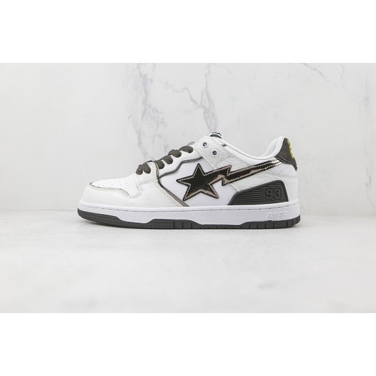 A Bathing Ape SK8 TO NIGO BLACKWHITE 1H80-291-020 Men Bape Shoes