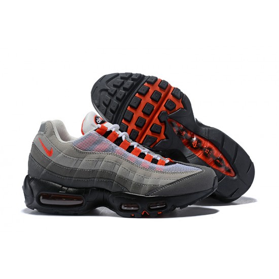 Air Max 95 OG Grey Red AT2865-100 Mens Sneakers