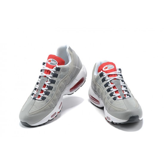 Air Max 95 TT Grey White and Red Mens Sneakers