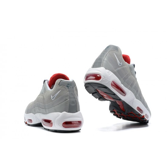 Air Max 95 TT Grey White and Red Mens Sneakers