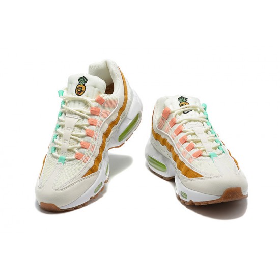 Air Max 95 TT White  Green Brown CZ0154-100 Mens Sneakers