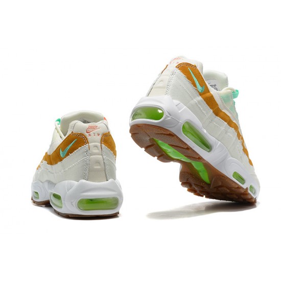 Air Max 95 TT White  Green Brown CZ0154-100 Mens Sneakers