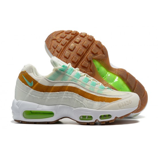 Air Max 95 TT White  Green Brown CZ0154-100 Mens Sneakers