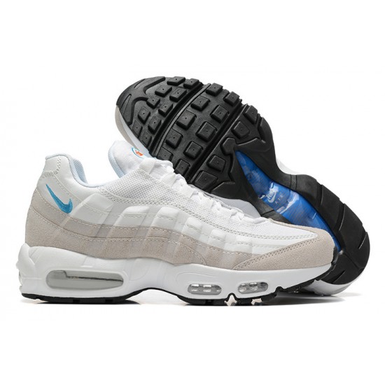 Air Max 95 TT White Blue DJ9981-100 Mens Sneakers