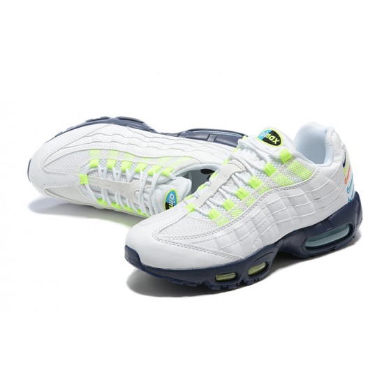 Air Max 95 TT White Blue DX1819-100 Mens Sneakers