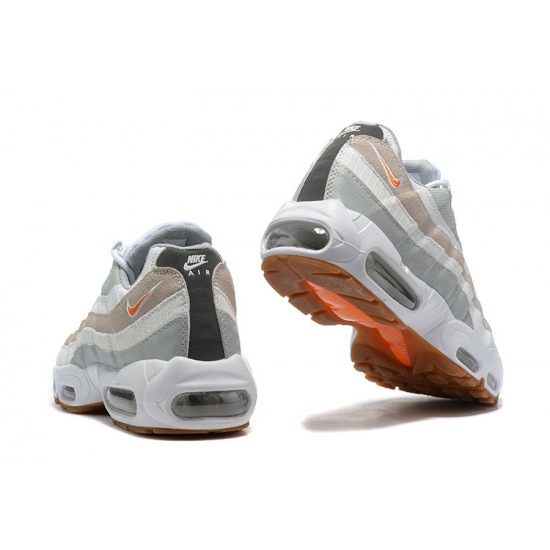 Air Max 95 TT White Grey and Orange DM0011-100  Mens Sneakers