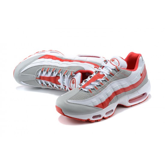 Air Max 95 TT White Red and Grey Mens Sneakers