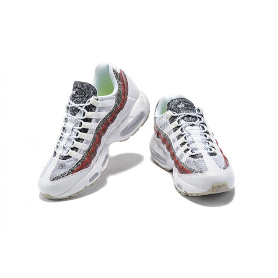 Air Max 95 TT White and Red Mens Sneakers