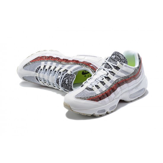 Air Max 95 TT White and Red Mens Sneakers