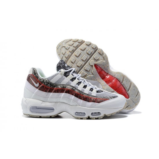 Air Max 95 TT White and Red Mens Sneakers