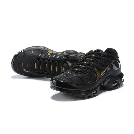 Air Max Plus Tn Black Gold Mens Sneakers