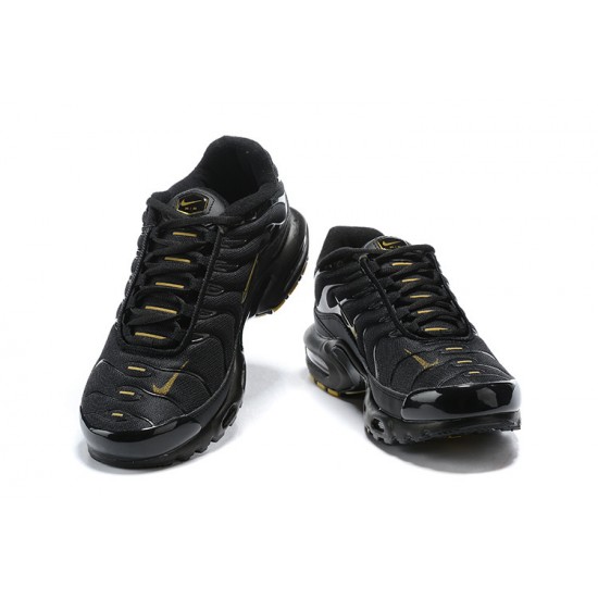 Air Max Plus Tn Black Gold Mens Sneakers