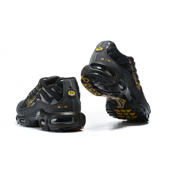 Air Max Plus Tn Black Gold Mens Sneakers