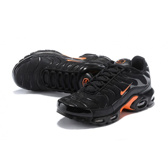 Air Max Plus Tn Black Orange Mens Sneakers