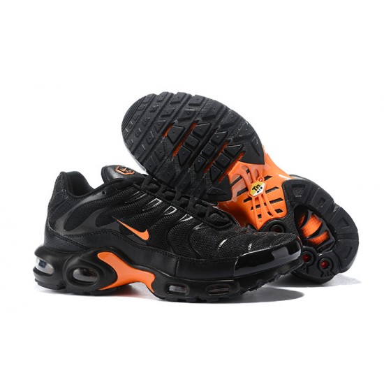 Air Max Plus Tn Black Orange Mens Sneakers