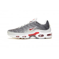 Air Max Plus Tn Grey and White Mens Sneakers