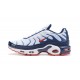 Air Max Plus Tn QS White Blue and Red Mens Sneakers