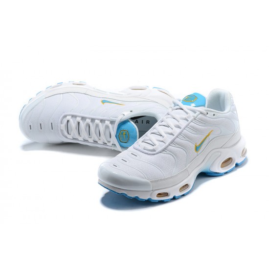 Air Max Plus Tn White Blue Mens Sneakers