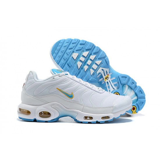 Air Max Plus Tn White Blue Mens Sneakers