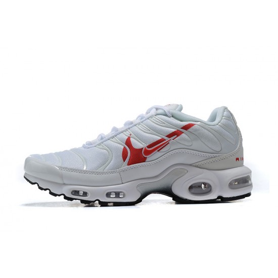 Air Max Plus Tn White Red CU3454-100 Mens Sneakers