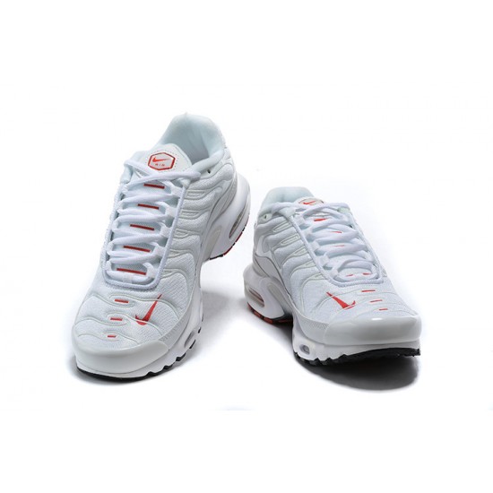 Air Max Plus Tn White Red CU3454-100 Mens Sneakers