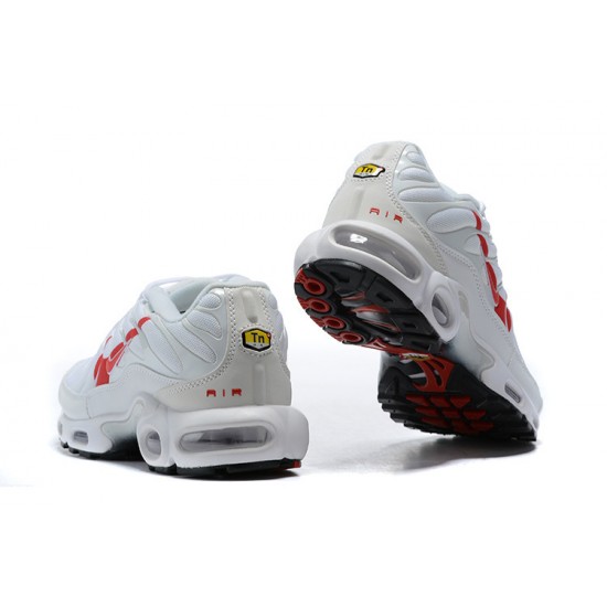 Air Max Plus Tn White Red CU3454-100 Mens Sneakers