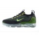 Air VaporMax 2021 Flyknit Black Green DQ7640-001 W/M Sneakers