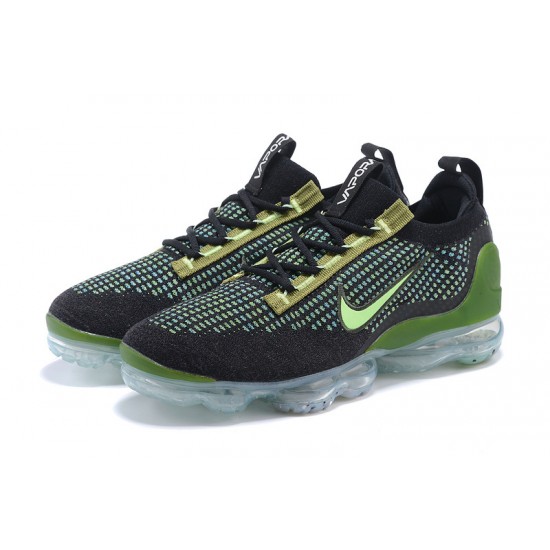 Air VaporMax 2021 Flyknit Black Green DQ7640-001 W/M Sneakers