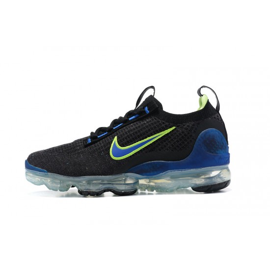 Air VaporMax 2021 Flyknit Black Green and Blue W/M Sneakers