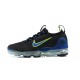 Air VaporMax 2021 Flyknit Black Green and Blue W/M Sneakers