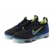 Air VaporMax 2021 Flyknit Black Green and Blue W/M Sneakers