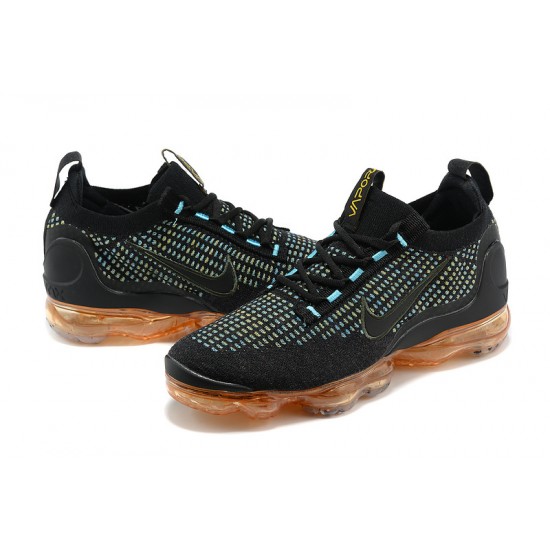 Air VaporMax 2021 Flyknit Black Orange W/M Sneakers