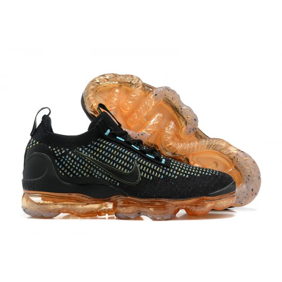 Air VaporMax 2021 Flyknit Black Orange W/M Sneakers