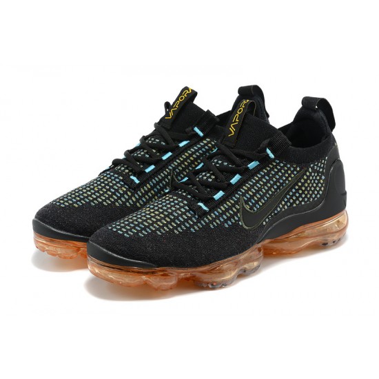 Air VaporMax 2021 Flyknit Black Orange W/M Sneakers