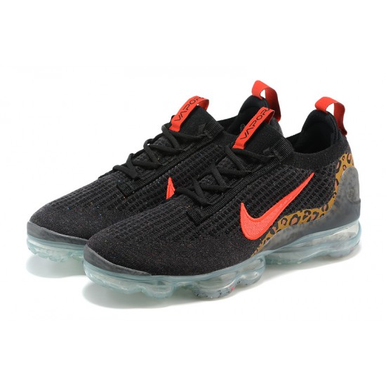 Air VaporMax 2021 Flyknit Black Red W/M Sneakers