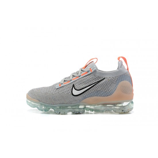 Air VaporMax 2021 Flyknit Grey Orange DH4084-002 W/M Sneakers