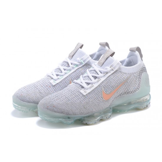 Air VaporMax 2021 Flyknit Grey Orange DH4090-002 W/M Sneakers