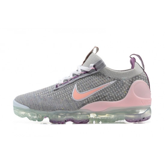 Air VaporMax 2021 Flyknit Grey and Pink W/M Sneakers