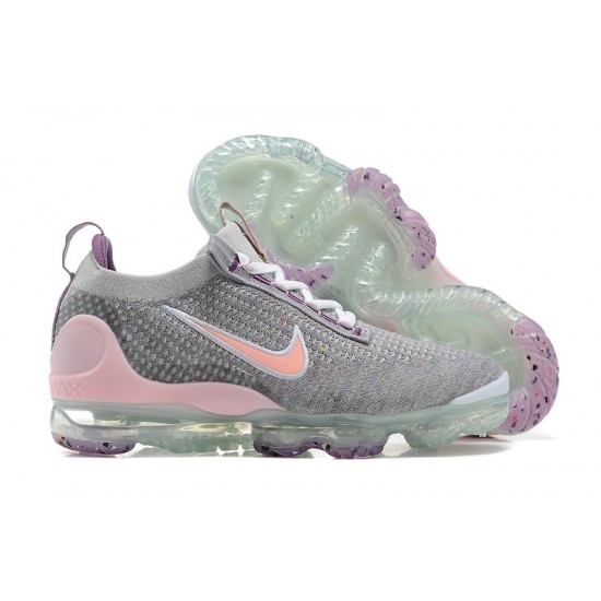 Air VaporMax 2021 Flyknit Grey and Pink W/M Sneakers