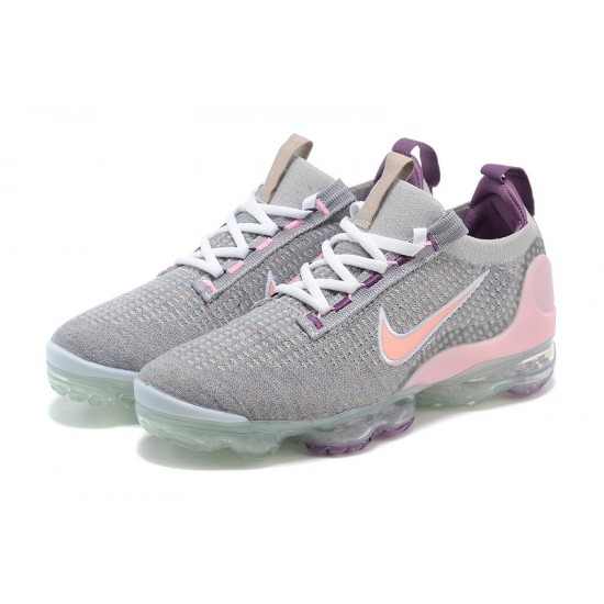 Air VaporMax 2021 Flyknit Grey and Pink W/M Sneakers