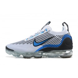 Air VaporMax 2021 Flyknit White Blue DM0025-001 W/M Sneakers