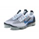 Air VaporMax 2021 Flyknit White Blue DM0025-001 W/M Sneakers