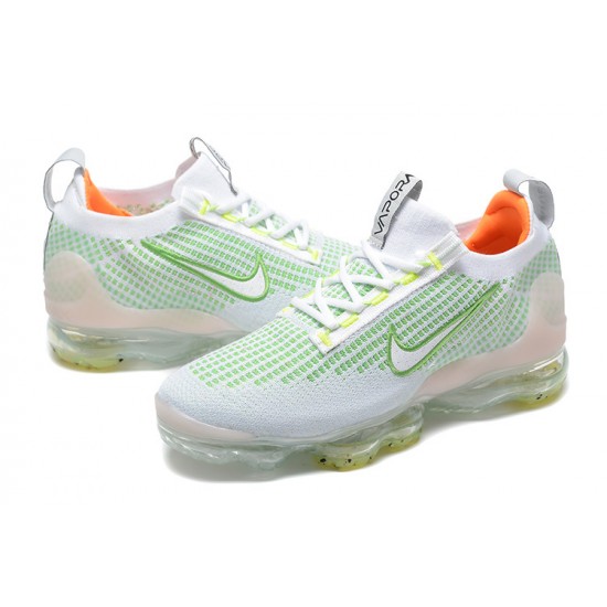 Air VaporMax 2021 Flyknit White Green FD0871-100 W/M Sneakers