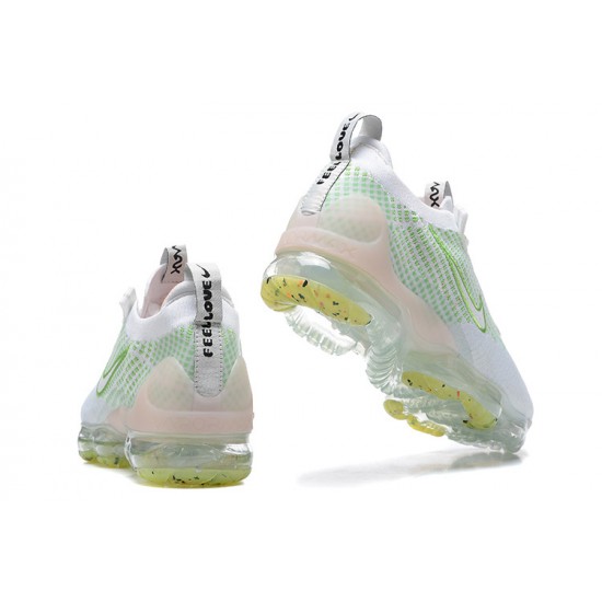 Air VaporMax 2021 Flyknit White Green FD0871-100 W/M Sneakers