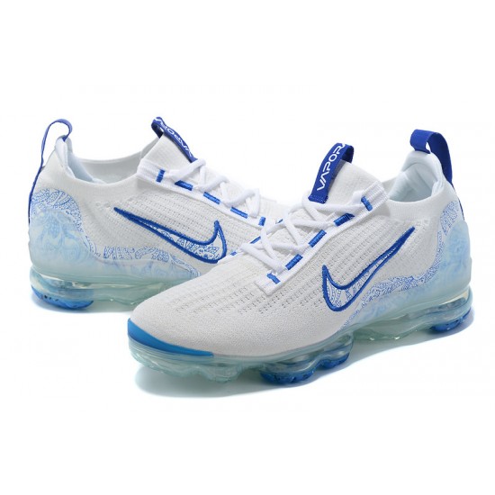 Air VaporMax 2021 Flyknit White and Blue W/M Sneakers